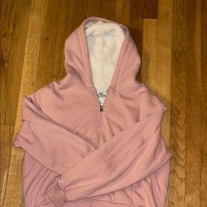 Hollister Pink Zip-Up Hoodie